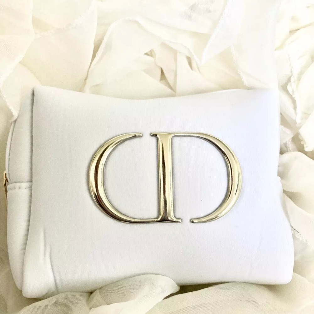 Dior White Makeup Bag / Clutch ~ NWT
